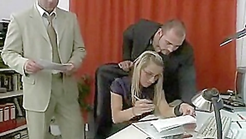 Bisex Threesome at the Office