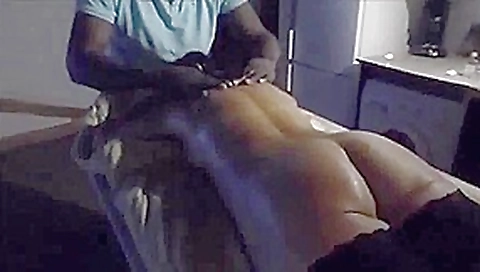 Wife honeymoon massage
