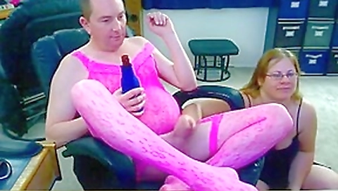 Sissy hubbys baby dick cums