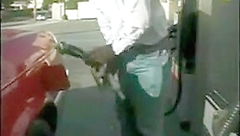 Wife fucks black guy at gas station