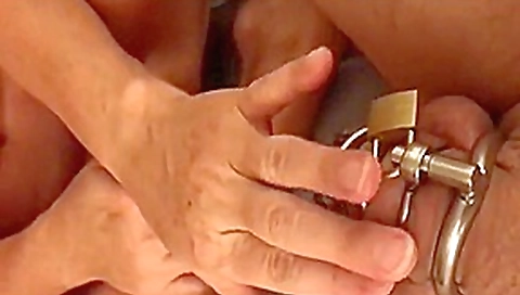 Kathys cuck gets wanked to cum