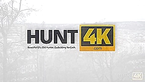 HUNT4K. Red girl likes sex for money in front of her bf