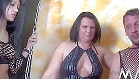 Meli Deluxe in Busty Cougar helps German Couple - MMVFilms