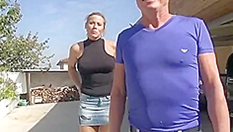 Sexy milf 46y first theesome with husband