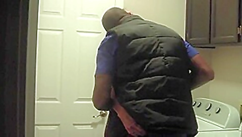Loaned wife filmed by husband with bbc in laundry room