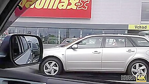 HUNT4K. Rich man paid a lot of money to get inside chick's bald twat