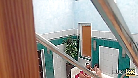 HUNT4K. Hunter picked up slut Anna Rose for nice sex in private pool