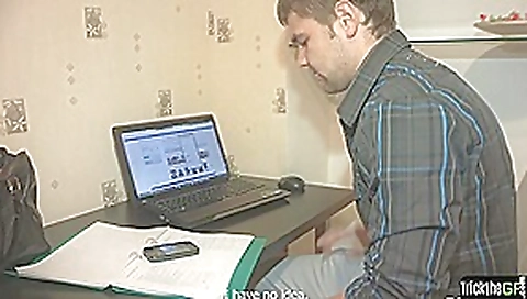 Cheating babe cuckolds lover with a stranger